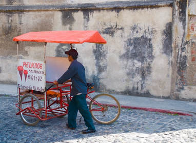 Street vendor in old Antigua Guatemala