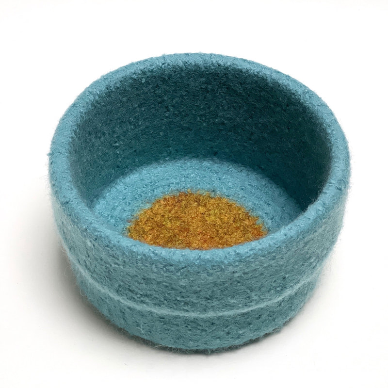 CUFF felted vessels are straight sided and hand felted by zed handmade