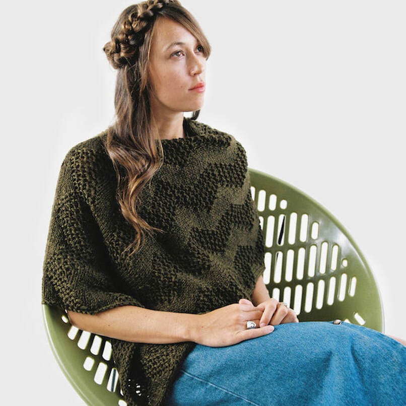 LUCE Warmer poncho currently @circlecraft store on Granville Island